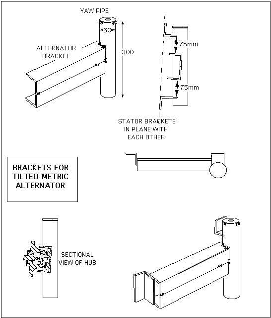 Axial flux alternator windmill plans