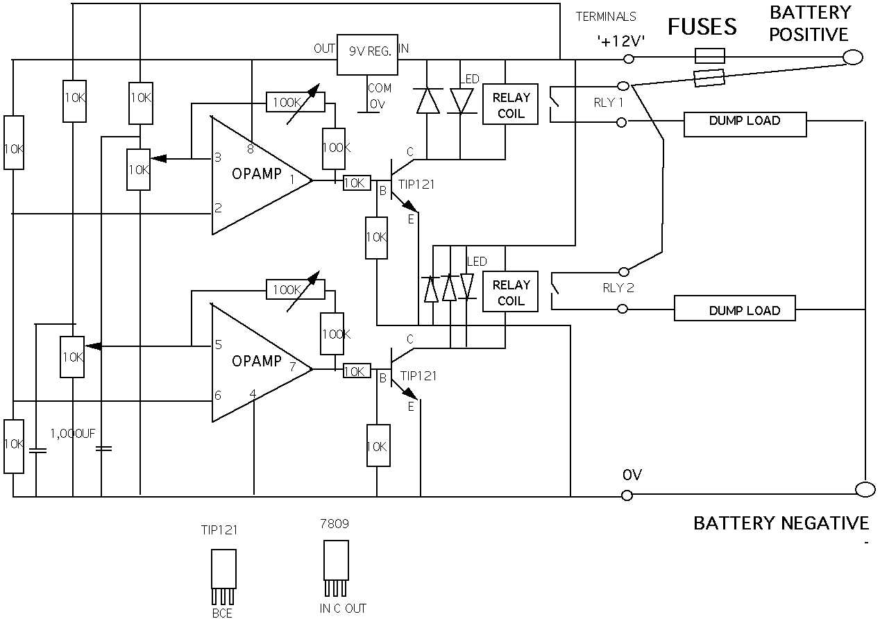 Solar Charge Controller Circuit Diagram